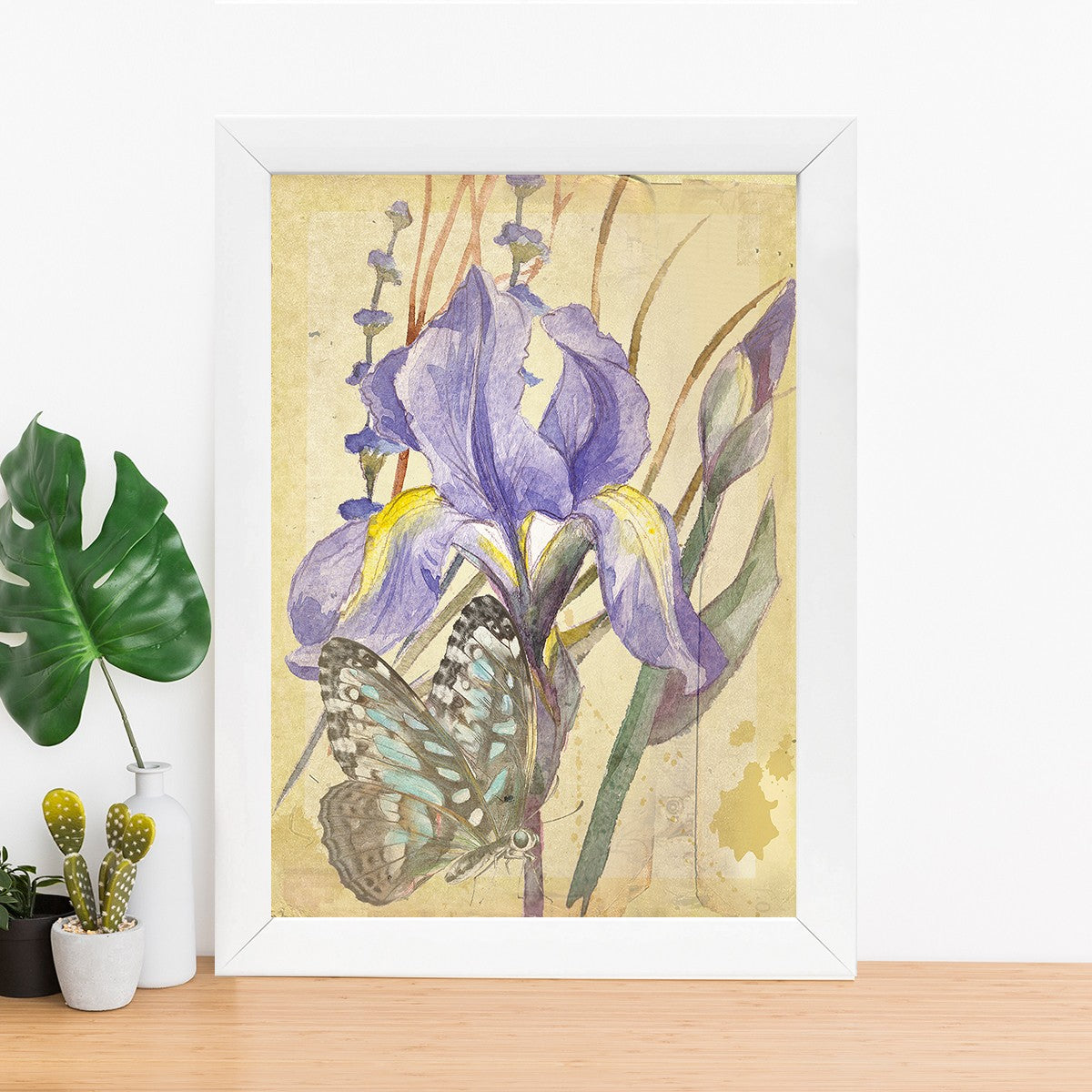 Quadro Decorativo MDF Emoldurado - Arte Multicolor 24x29cm com Moldura de Madeira 2cm