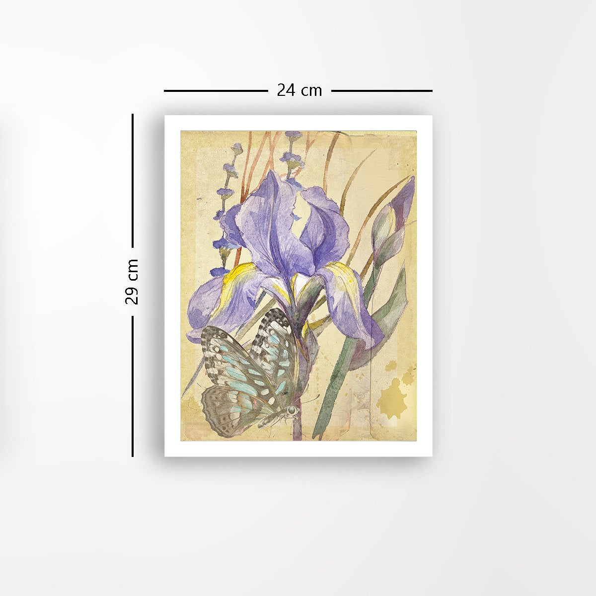 Quadro Decorativo MDF Emoldurado - Arte Multicolor 24x29cm com Moldura de Madeira 2cm