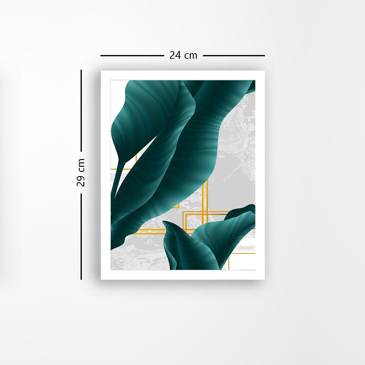 Quadro Decorativo MDF Emoldurado - Arte Multicolor 24x29cm com Moldura de Madeira 2cm