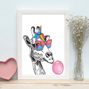 Quadro Decorativo MDF Emoldurado - Arte Multicolor 24x29cm com Moldura de Madeira 2cm