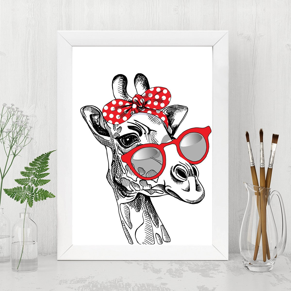 Quadro Decorativo MDF Emoldurado - Arte Multicolor 24x29cm com Moldura de Madeira 2cm