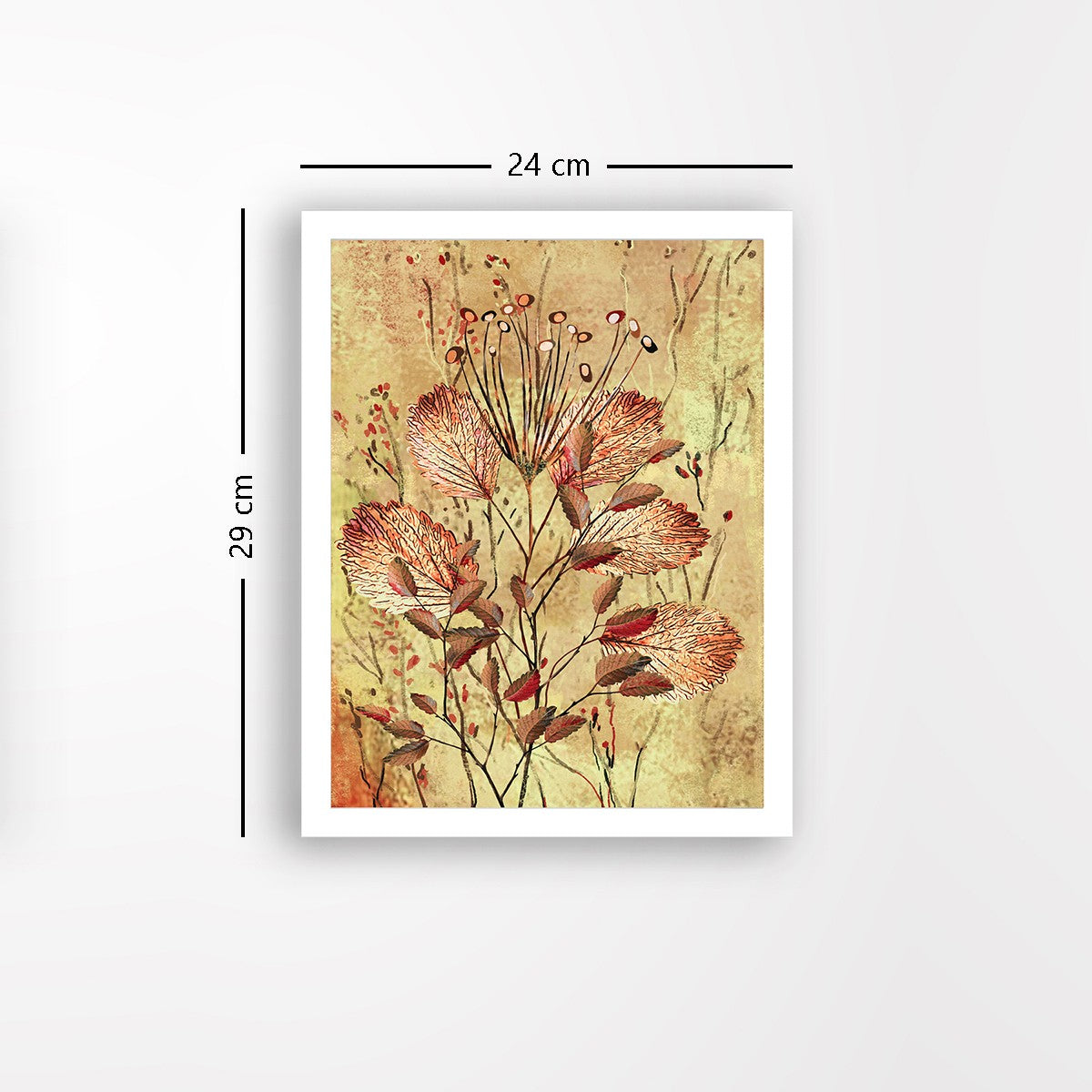 Quadro Decorativo MDF Emoldurado - Arte Multicolor 24x29cm com Moldura de Madeira 2cm