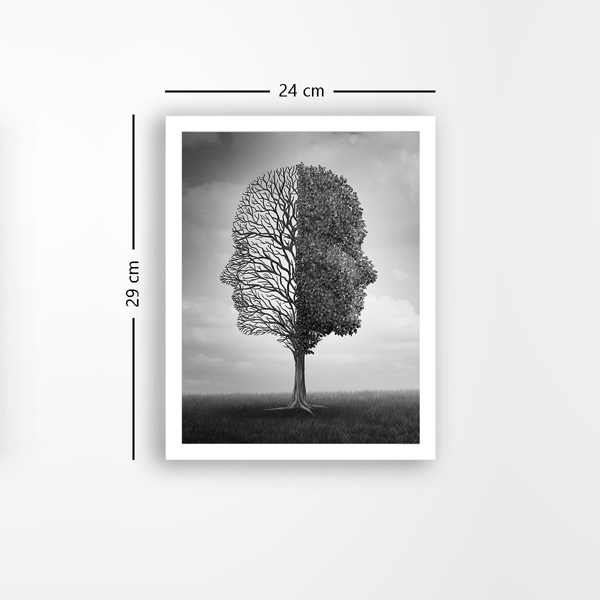 Quadro Decorativo MDF Emoldurado - Arte Multicolor 24x29cm com Moldura de Madeira 2cm