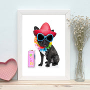 Quadro Decorativo MDF Emoldurado - Arte Multicolor 24x29cm com Moldura de Madeira 2cm