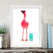 Quadro Decorativo MDF Emoldurado - Arte Multicolor 24x29cm com Moldura de Madeira 2cm