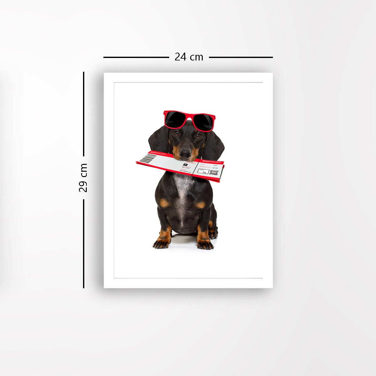 Quadro Decorativo MDF Emoldurado - Arte Multicolor 24x29cm com Moldura de Madeira 2cm