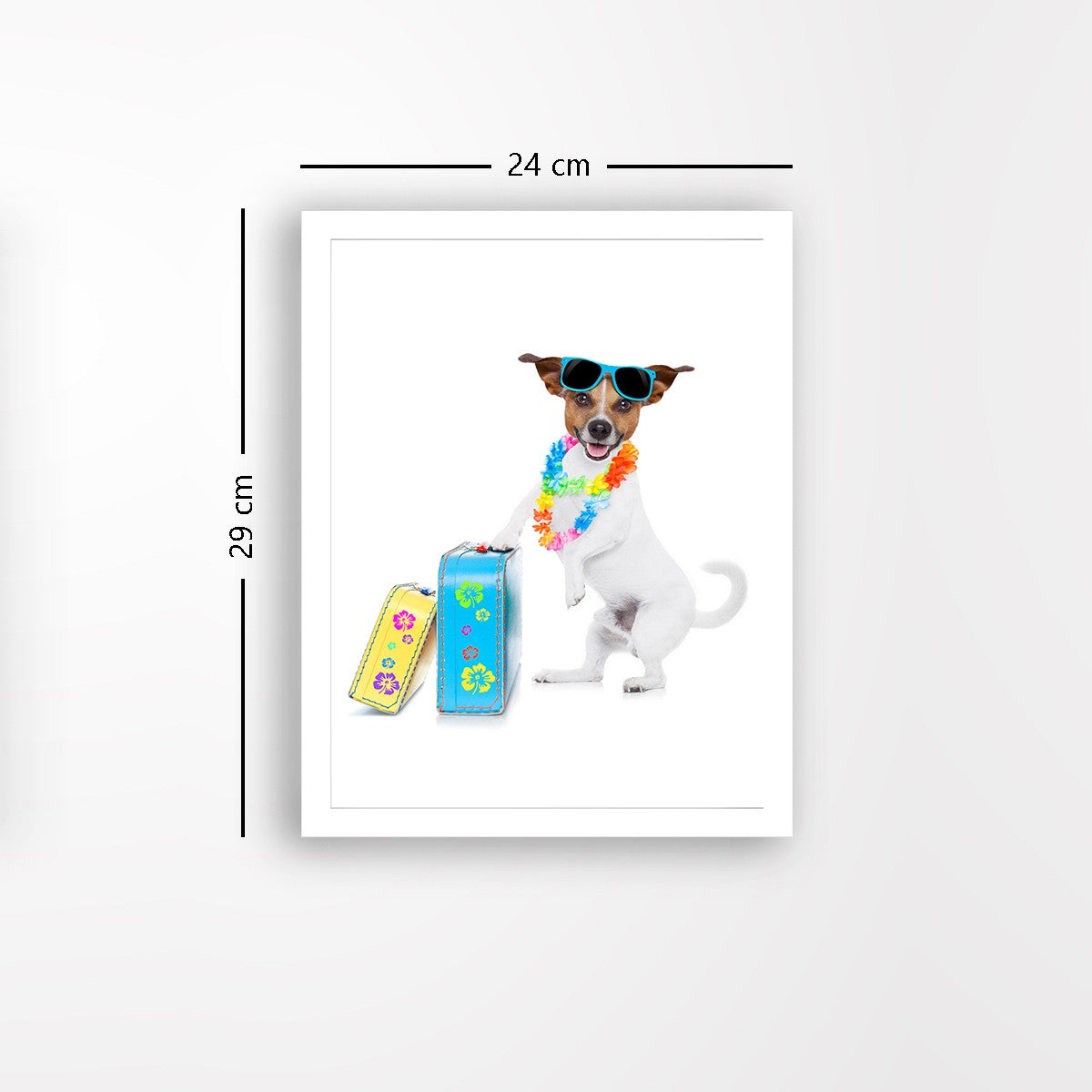 Quadro Decorativo MDF Emoldurado - Arte Multicolor 24x29cm com Moldura de Madeira 2cm