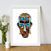 Quadro Decorativo MDF Emoldurado - Arte Multicolor 24x29cm com Moldura de Madeira 2cm