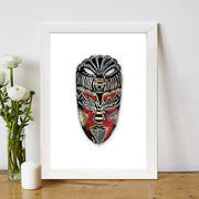 Quadro Decorativo MDF Emoldurado - Arte Multicolor 24x29cm com Moldura de Madeira 2cm