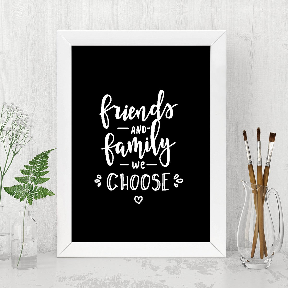 Quadro Decorativo MDF Emoldurado - Arte Multicolor 24x29cm com Moldura de Madeira 2cm