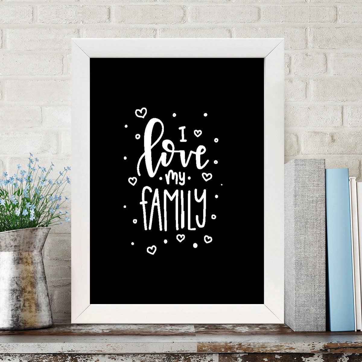 Quadro Decorativo MDF Emoldurado - Arte Multicolor 24x29cm com Moldura de Madeira 2cm