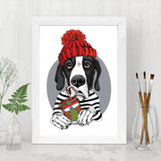 Quadro Decorativo MDF Emoldurado - Arte Multicolor 24x29cm com Moldura de Madeira 2cm