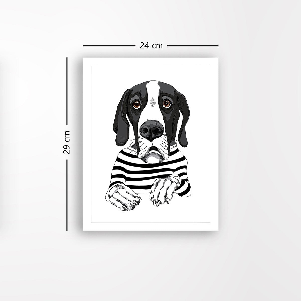 Quadro Decorativo MDF Emoldurado - Arte Multicolor 24x29cm com Moldura de Madeira 2cm