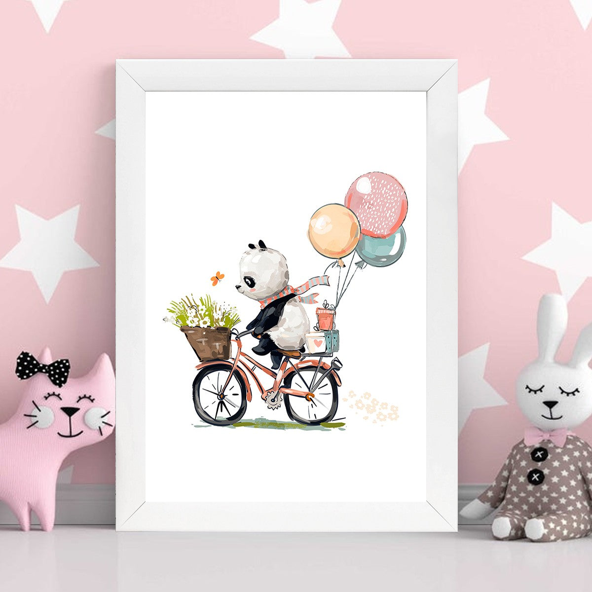 Quadro Decorativo MDF Emoldurado - Arte Multicolor 24x29cm com Moldura de Madeira 2cm