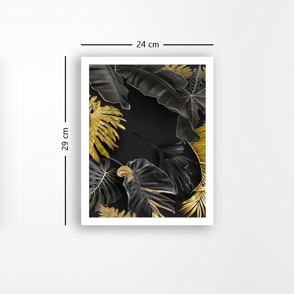 Quadro Decorativo MDF Emoldurado - Arte Multicolor 24x29cm com Moldura de Madeira 2cm