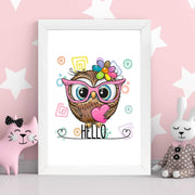 Quadro Decorativo MDF Emoldurado - Arte Multicolor 24x29cm com Moldura de Madeira 2cm