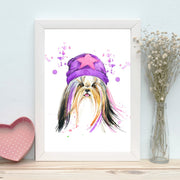 Quadro Decorativo MDF Emoldurado - Arte Multicolor 24x29cm com Moldura de Madeira 2cm