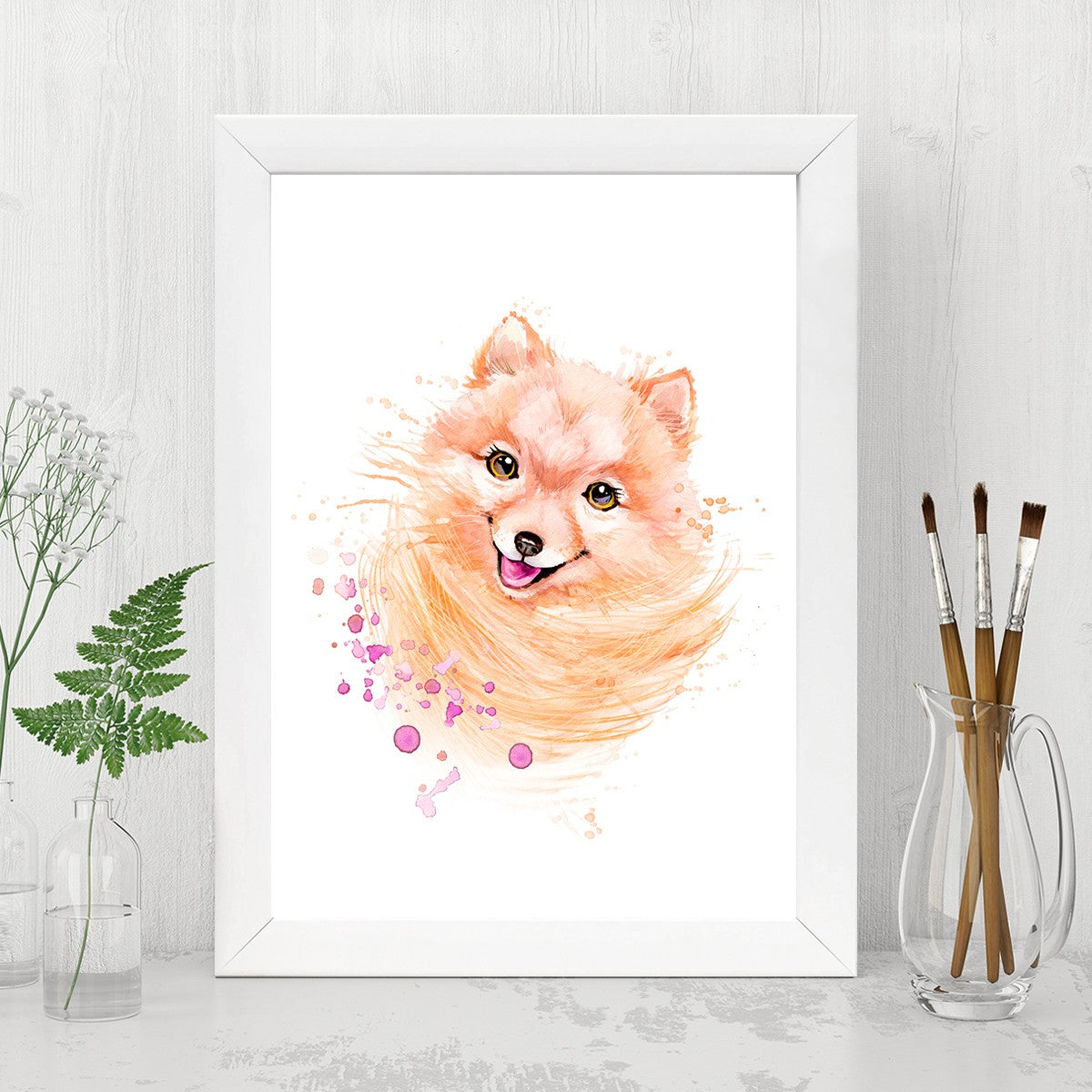 Quadro Decorativo MDF Emoldurado - Arte Multicolor 24x29cm com Moldura de Madeira 2cm