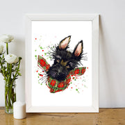 Quadro Decorativo MDF Emoldurado - Arte Multicolor 24x29cm com Moldura de Madeira 2cm