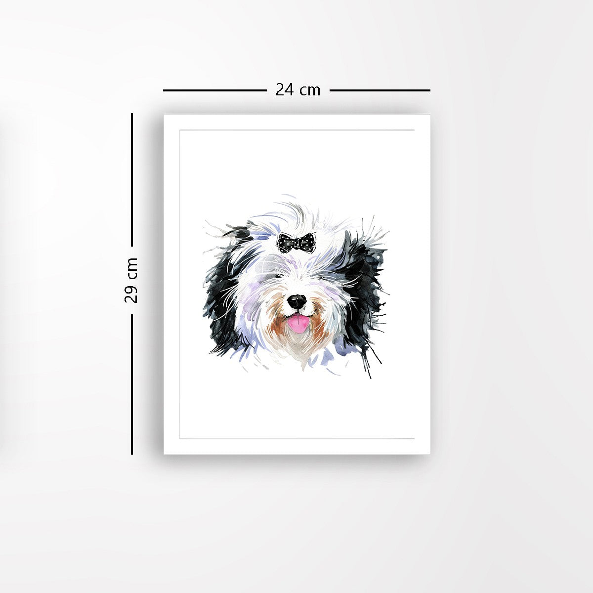 Quadro Decorativo MDF Emoldurado - Arte Multicolor 24x29cm com Moldura de Madeira 2cm