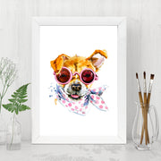 Quadro Decorativo MDF Emoldurado - Arte Multicolor 24x29cm com Moldura de Madeira 2cm