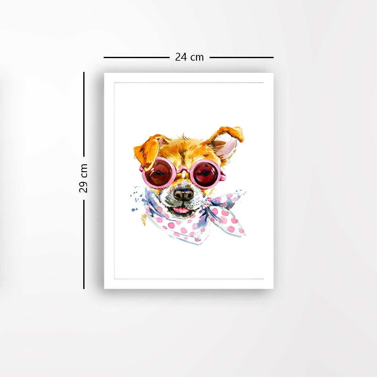 Quadro Decorativo MDF Emoldurado - Arte Multicolor 24x29cm com Moldura de Madeira 2cm