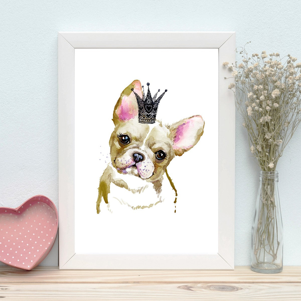 Quadro Decorativo MDF Emoldurado - Arte Multicolor 24x29cm com Moldura de Madeira 2cm