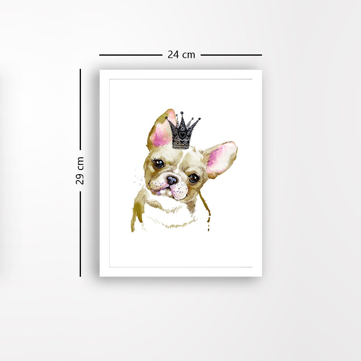 Quadro Decorativo MDF Emoldurado - Arte Multicolor 24x29cm com Moldura de Madeira 2cm