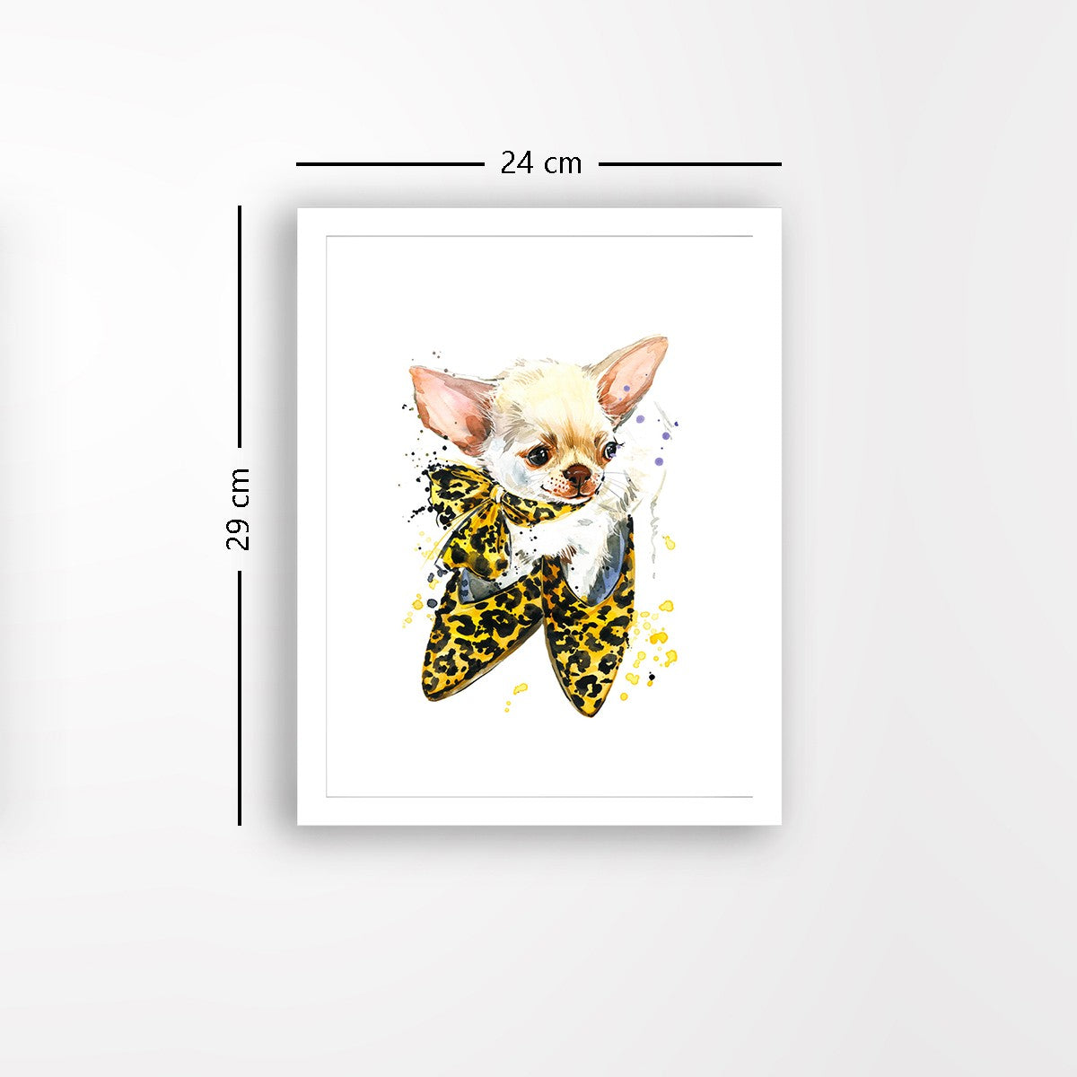 Quadro Decorativo MDF Emoldurado - Arte Multicolor 24x29cm com Moldura de Madeira 2cm