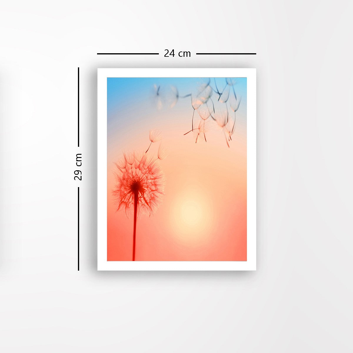 Quadro Decorativo MDF Emoldurado - Arte Multicolor 24x29cm com Moldura de Madeira 2cm