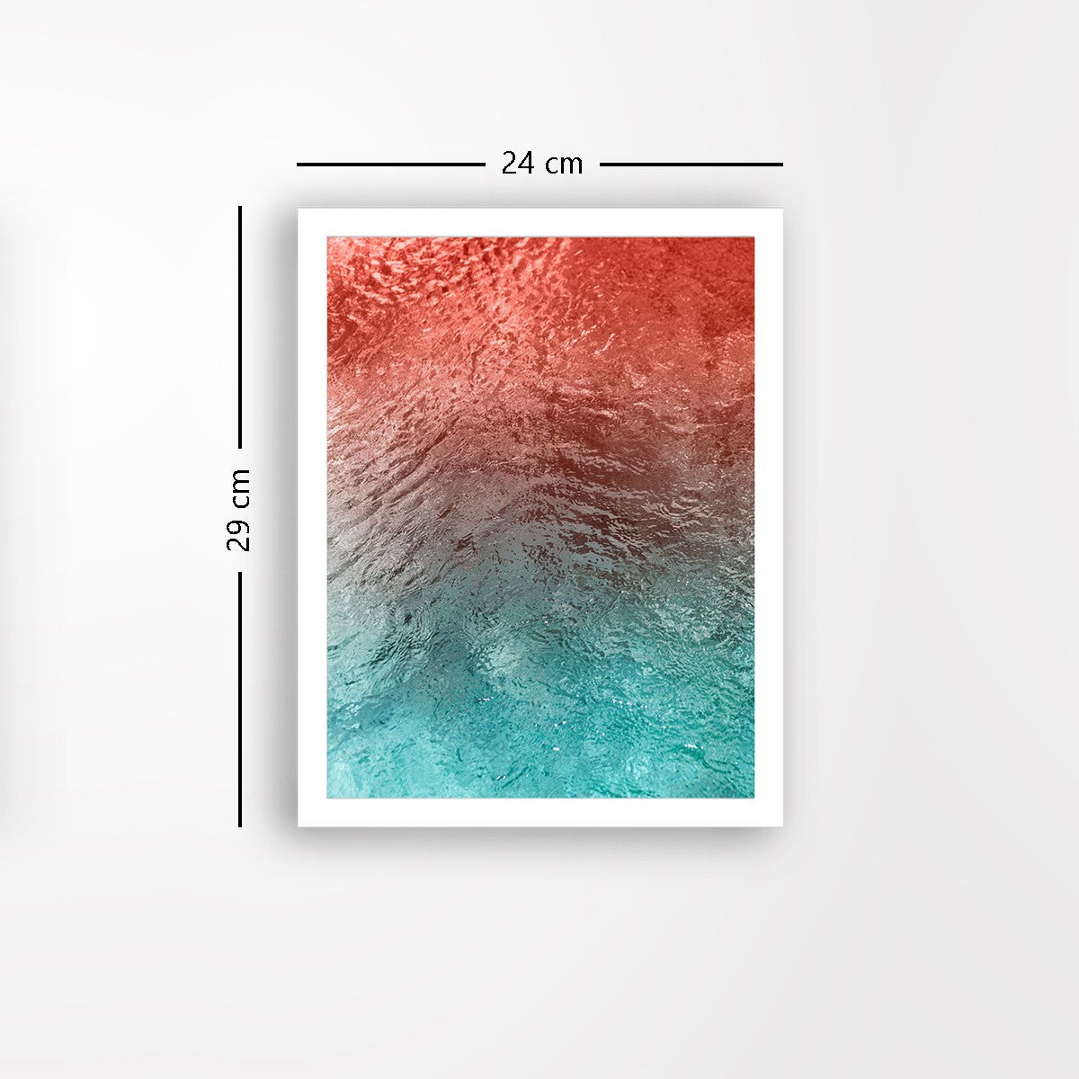 Quadro Decorativo MDF Emoldurado - Arte Multicolor 24x29cm com Moldura de Madeira 2cm