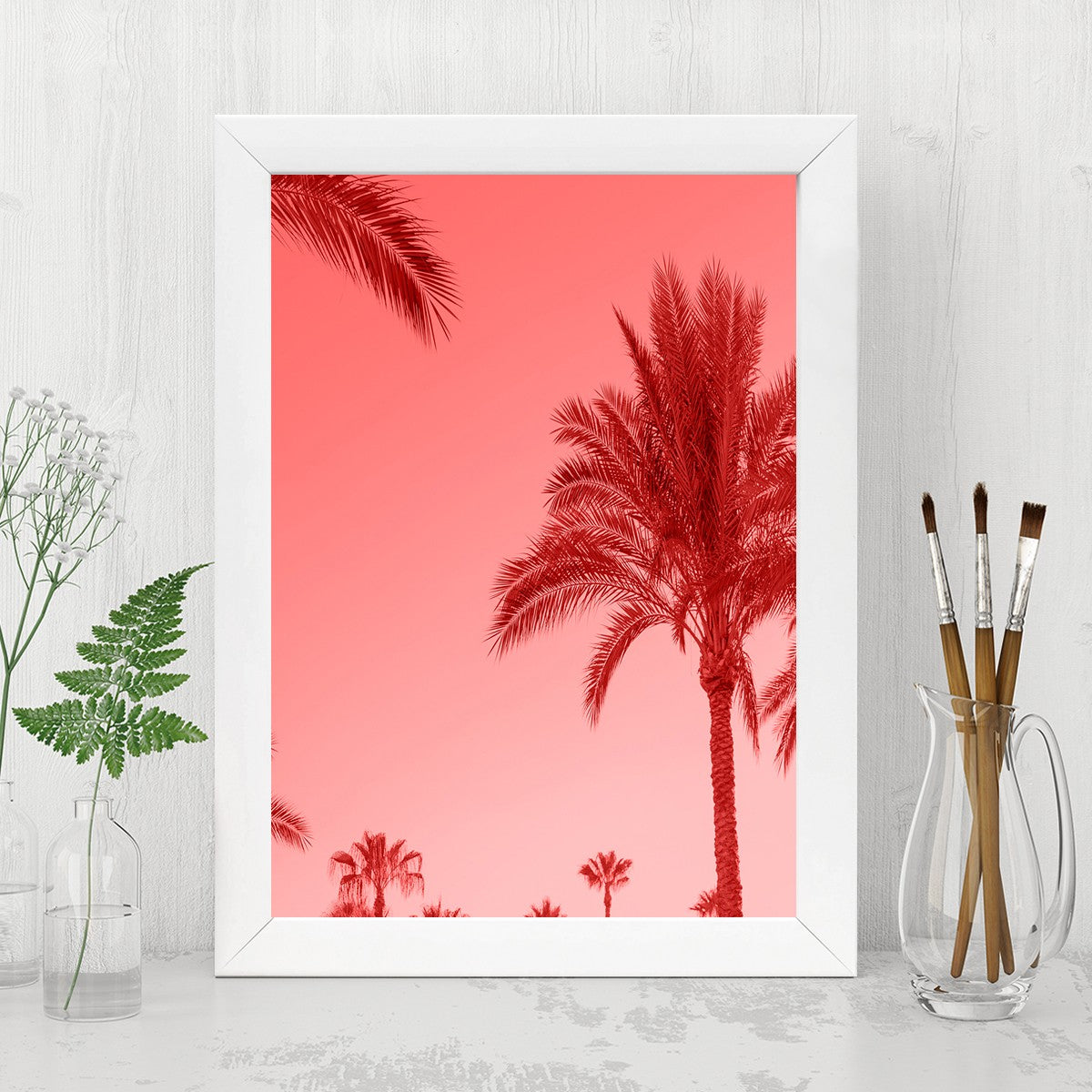 Quadro Decorativo MDF Emoldurado - Arte Multicolor 24x29cm com Moldura de Madeira 2cm