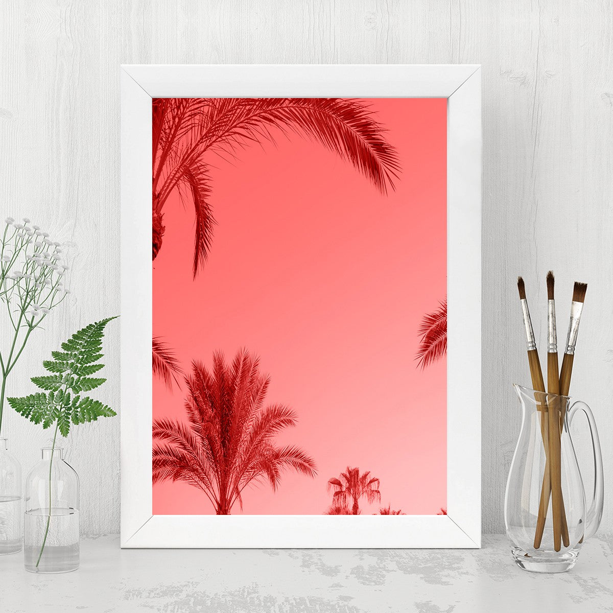 Quadro Decorativo MDF Emoldurado - Arte Multicolor 24x29cm com Moldura de Madeira 2cm