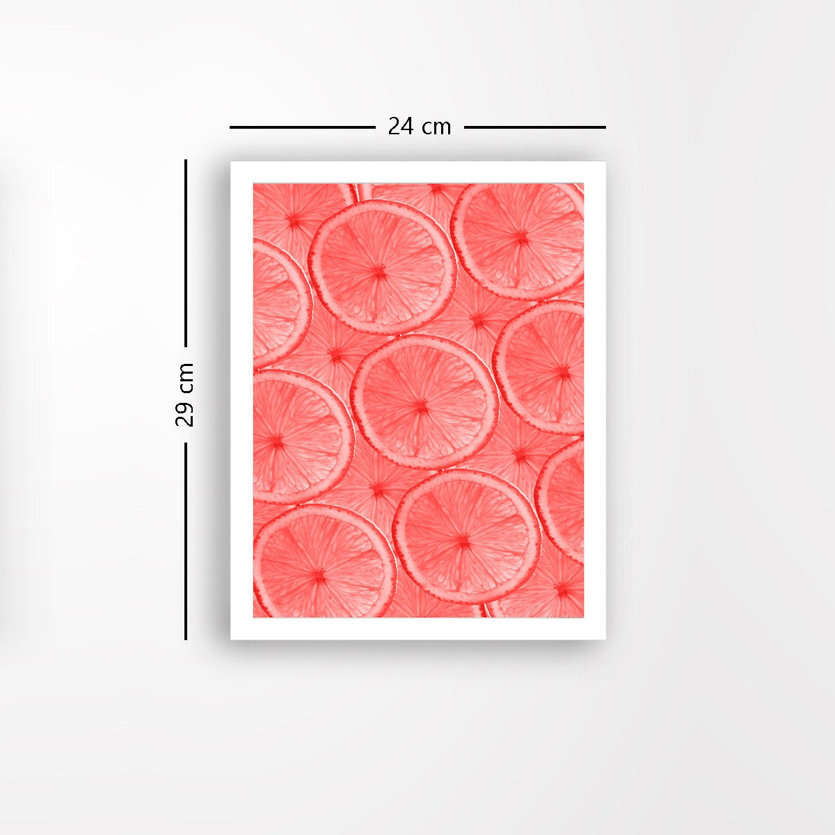 Quadro Decorativo MDF Emoldurado - Arte Multicolor 24x29cm com Moldura de Madeira 2cm