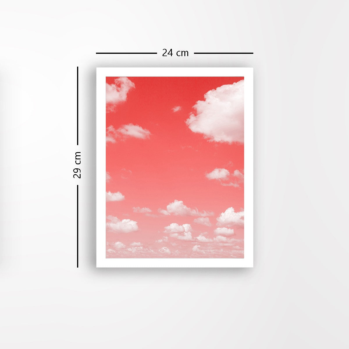 Quadro Decorativo MDF Emoldurado - Arte Multicolor 24x29cm com Moldura de Madeira 2cm