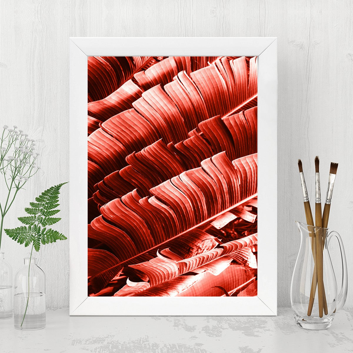 Quadro Decorativo MDF Emoldurado - Arte Multicolor 24x29cm com Moldura de Madeira 2cm