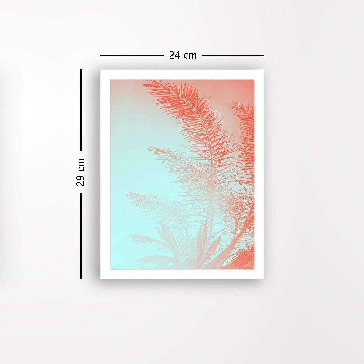 Quadro Decorativo MDF Emoldurado - Arte Multicolor 24x29cm com Moldura de Madeira 2cm