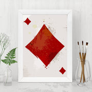 Quadro Decorativo MDF Emoldurado - Arte Multicolor 24x29cm com Moldura de Madeira 2cm