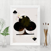 Quadro Decorativo MDF Emoldurado - Arte Multicolor 24x29cm com Moldura de Madeira 2cm