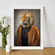 Quadro Decorativo MDF Emoldurado - Arte Multicolor 24x29cm com Moldura de Madeira 2cm