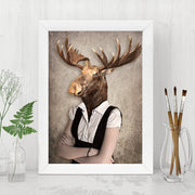 Quadro Decorativo MDF Emoldurado - Arte Multicolor 24x29cm com Moldura de Madeira 2cm