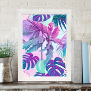 Quadro Decorativo MDF Emoldurado - Arte Multicolor 24x29cm com Moldura de Madeira 2cm