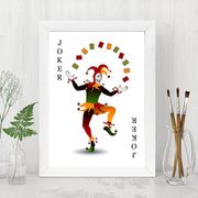 Quadro Decorativo MDF Emoldurado - Arte Multicolor 24x29cm com Moldura de Madeira 2cm