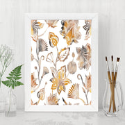 Quadro Decorativo MDF Emoldurado - Arte Multicolor 24x29cm com Moldura de Madeira 2cm