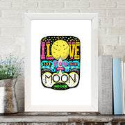 Quadro Decorativo MDF Emoldurado - Arte Multicolor 24x29cm com Moldura de Madeira 2cm