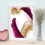 Quadro Decorativo MDF Emoldurado - Arte Multicolor 24x29cm com Moldura de Madeira 2cm