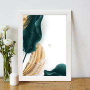 Quadro Decorativo MDF Emoldurado - Arte Multicolor 24x29cm com Moldura de Madeira 2cm