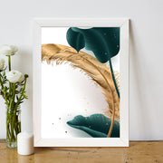 Quadro Decorativo MDF Emoldurado - Arte Multicolor 24x29cm com Moldura de Madeira 2cm