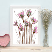 Quadro Decorativo MDF Emoldurado - Arte Multicolor 24x29cm com Moldura de Madeira 2cm