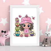 Quadro Decorativo MDF Emoldurado - Arte Multicolor 24x29cm com Moldura de Madeira 2cm